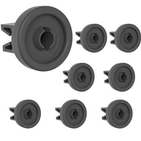 Roues de lave-vaisselle universelles pour panier supérieur [Lot 8] Pièces de rechange compatible avec AEG Candy Electrolux Faure