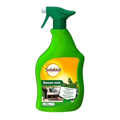 Solabiol SOSAVPAL1 Savon noir Prêt-à-l'emploi - 100% Origine Végétale