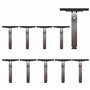 Lot de 10 Attaches souples à clipser - Ressort de Suspension pour fixation de tablier - Verrou attache tablier - Fabrication et