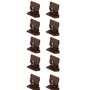 cyclingcolors 10x taquet étagère plastique marron tablette bois et verre meuble support fixation