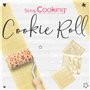 SCRAP COOKING - Kit Cookie Roll avec 3 Mini Rouleaux à Pâtisserie en Bois avec Motifs - Décos Empreintes Gravées en Relief - Mou