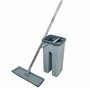 AquaLaser Easy Flat Mop - Seau Auto Nettoyant à double compartiment avec Balai à tête pivotante et 2 lingettes Microfibre