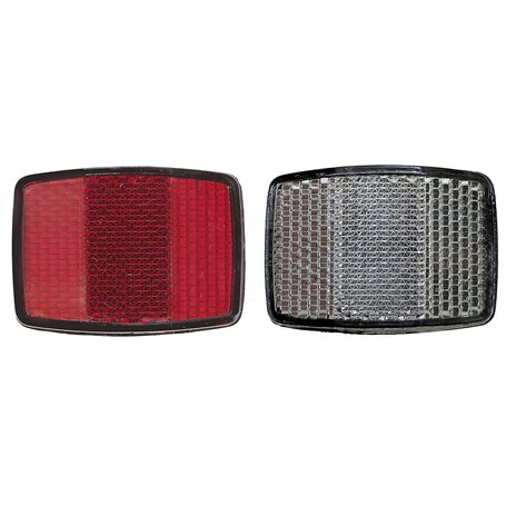 cyclingcolors kit réflecteur Avant Blanc vélo + arrière Rouge à Visser catadioptre réfléchissant Ville Route Fixie singlespeed V