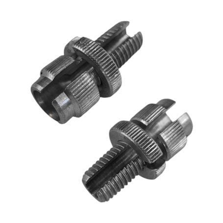 cyclingcolors 2x Vis creuse fendue de réglage M8 avec molette commande ajusteur tension câble gaine poignée frein embrayage scoo