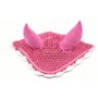 Hobby Horse Ensemble d'accessoires Licol moumoute Rose avec Longe et Bonnet Anti-Insectes Rose pour activité de Hobby Horsing.