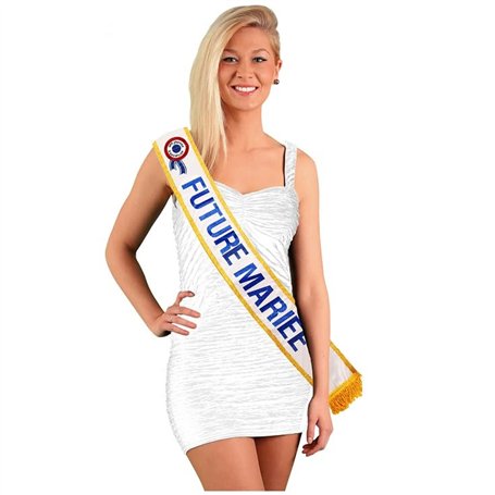 surprisezvous REF-ECHB09-1 Écharpe enterrement de vie de jeune fille - Cadeau femme