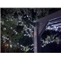 Guirlande lumineuse extérieure de Noël 14m clignotante 180 LED blanc pur