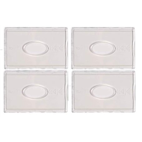 CANOCEA Lot de 4 Etuis Porte Carte Rigide Transparent