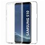 COQTEL® Coque pour Samsung Galaxy S10 360° Transparente Double Protection intégrale en Silicone Antichoc
