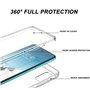 COQTEL® Coque pour Samsung Galaxy A71 étui 360° Transparente Protection intégrale en Silicone TPU Antichoc protège écran