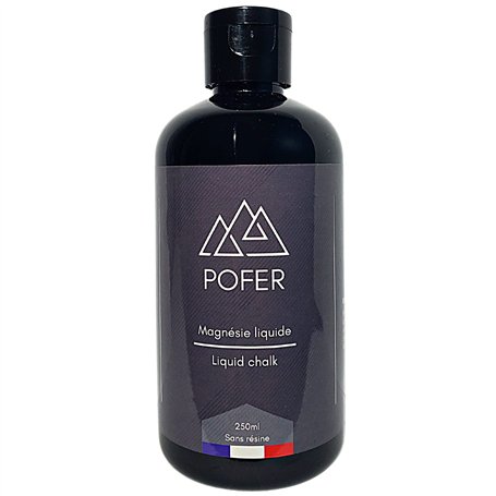POFER Magnésie Liquide 250ml - Tout Sport - sans résine - Meilleure adhérence - Liquid Chalk - Escalade - Street Workout - halté