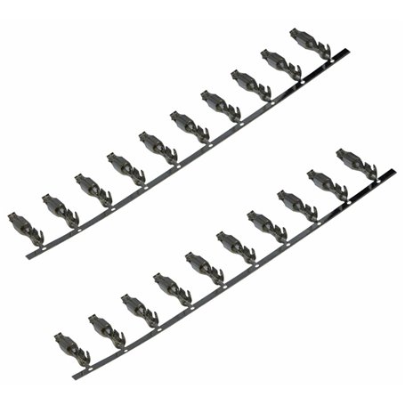 AERZETIX: 20x Pins Broches - Femelles - pour Connecteur Faisceau - ISO QUADBLOCK Fiche Autoradio