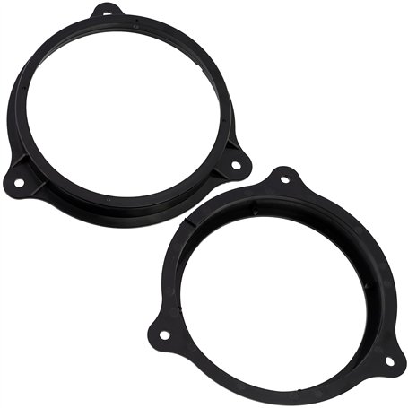 AERZETIX - C11598 - Lot de 2 Adaptateurs/Supports pour Haut-parleurs de Voiture Ø165 mm - côté de Montage portière Avant/arrière