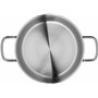 WMF Diadem Plus - Batterie de cuisine 4 pièces, acier inoxydable, convient pour induction, 1 casserole basse de 20 cm, 2 cassero