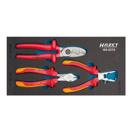 Hazet 163-227/3 Jeu de pinces VDE nombre d'outils 3