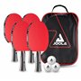 JOOLA Team School IT Kit de tennis de table – 4 raquettes/3 balles