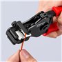 Knipex Pince à dénuder avec couteaux de forme noire laquée, gainées en plastique 180 mm 12 21 180