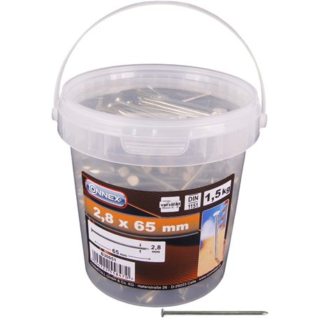 Connex B30051 Clous/Pointes tête fraisée galvanisés 2