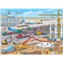 Ravensburger Puzzle pour Enfants - 10624 - Motif Chantier à l'aéroport - pour Enfants à partir de 6 Ans - avec 100 pièces au For