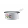 GSW 189965 Hortensia Lot de 5 casseroles en acier émaillé et plastique Blanc