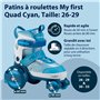 HUDORA Patins à roulettes My First Quad en différentes tailles & couleurs - Rollers à taille réglable de qualité pour enfants ju