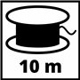 Einhell Coupe-bordures électrique GC-ET 4530 SET (450 W, Longueur du fil 10 m , Etrier de protection, Livré avec 3 bobine de fil