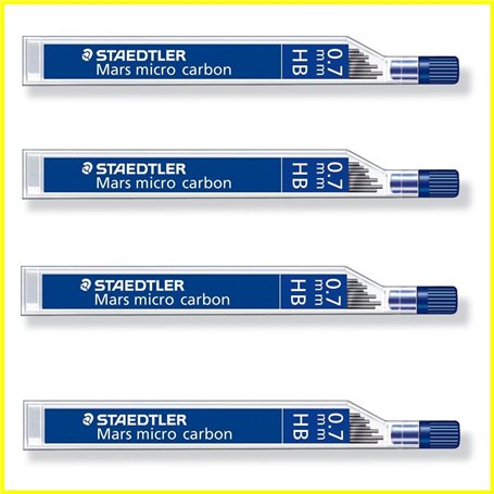STAEDTLER Lot de 4 Etuis de 12 mines "Mars micro carbon" 0