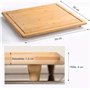 Kesper Planche à découper en bambou 56 x 50 x 4 cm (L x l x H)