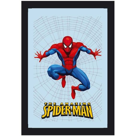 Empire 537607 Miroir imprimé Spiderman avec Cadre en Plastique façon Bois – Miroir 20 x 30 cm