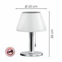 ito electronics Lampe de table solaire pour intérieur ou extérieur 3 niveaux 4-8 heures lumière lumière blanc chaud LED lumière