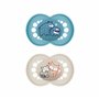 MAM Pure Lot de 2 tétines originales pour bébé en matériau durable et bio-renouvelable