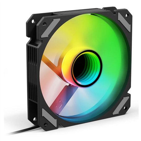 Ventillateur de cabine Sharkoon SHARK Mirror RGB PWM REVERSE Ø 12 cm