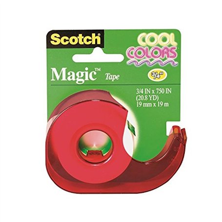 3M 62042 Scotch Cool Dévidoir avec Ruban adhésif magic Rouleau 19 mm x 19 m