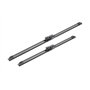 Bosch A605S - Balais d'essuie–glace Aerotwin - Longueur : 600/475 mm - 1 paire de balais avant, Noir