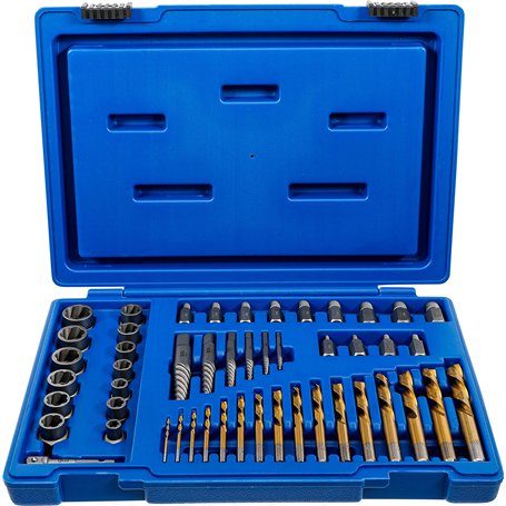 BGS 70329 | Jeu d’extracteurs de vis et écrous avec mèches gauches | 2-18 mm | 49 pièces