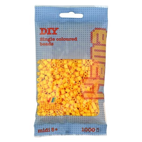 Hama - 207-03 - Loisirs Créatifs - Perles et Bijoux - Sachet 1000 Perles - Jaune
