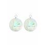 Elli Boucles d'Oreilles Disque de Nacre Boucles d'Oreille Femme - (925/1000) Argent