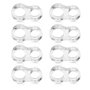 Navaris Lot 8 pièces Butoir poignée de Porte en PVC - Set stoppeur Porte Mural Transparent - Caoutchouc Protection Murale poigné