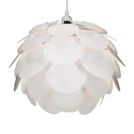 kwmobile Lampe Puzzle Suspension Plafond - Luminaire Abat-Jour Fleur avec Câble et Bague E27 - Lustre Chambre Salle à Manger Cui