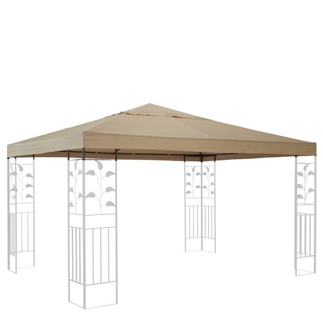 Quick-Star Toit de Rechange pour pavillon de Jardin 3 x 3 m