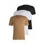 Boss Hommes Tshirt RN 3P Classic Lot de Trois t-Shirts en Coton à Logo brodé