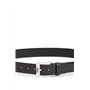 BOSS Hommes Jemio Sz40 Ceinture en cuir de buffle avec boucle logo et garniture argentée