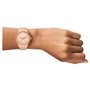 Armani Exchange - Montre Trois Aiguilles en Acier Inoxydable Ton Or Rose pour Femme, Ax5264