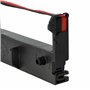 vhbw 1x Ruban encreur remplacement pour Epson ERC-43B, ERC-43, ERC-39 pour imprimante matricielle ou de reçus - noir-rouge