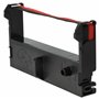 vhbw 1x Ruban encreur remplacement pour Epson ERC-43B, ERC-43, ERC-39 pour imprimante matricielle ou de reçus - noir-rouge