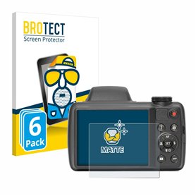 brotect Protection Ecran Anti-Reflet pour Kodak Pixpro AZ528 (6 Pièces) - Film Mat