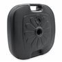 Pied de parasol en plastique 45 x 45 cm à remplir pour mâts de parasol jusqu'à 33 cm – Anthracite – Support de parasol à remplir