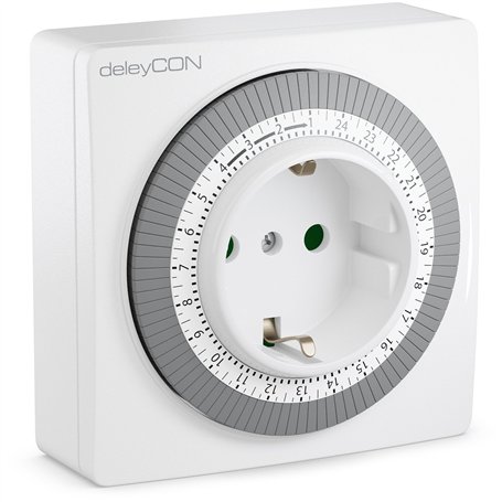 deleyCON Mécanique Minuteur Interrupteur Horaire Minuteur Timer manuellement réglable Via la Platine 96 Circuits Intérieur 3500W