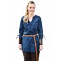 Battle-Merchant | Tunique médiévale Ylva pour femme | Chemise ajustée début médiévale | Tenue de femme de bouclier | LARP