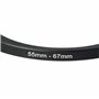 vhbw Bague d'adaptation de Filtre Step-Up de 55 mm vers 67 mm pour Objectif d'appareil Photo - Adaptateur, métal, Noir